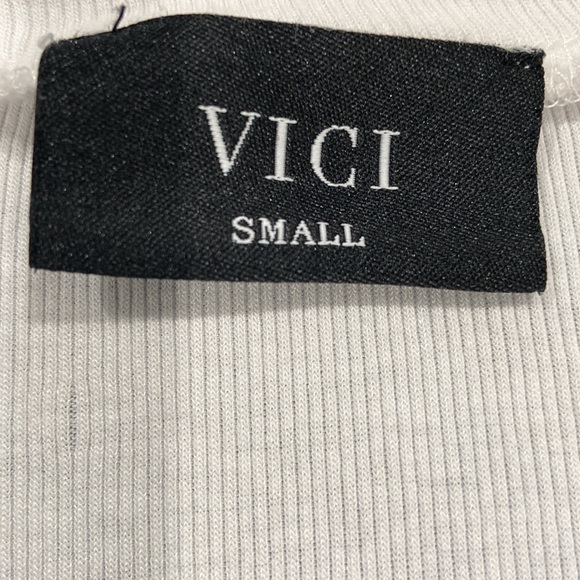 VICI White Bodysuit. Size: Small - Picture 4 of 6